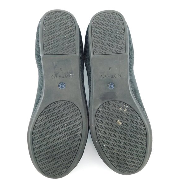 ROTHY'S Black Knit Ballet Flats 9 - Picture 3 of 5